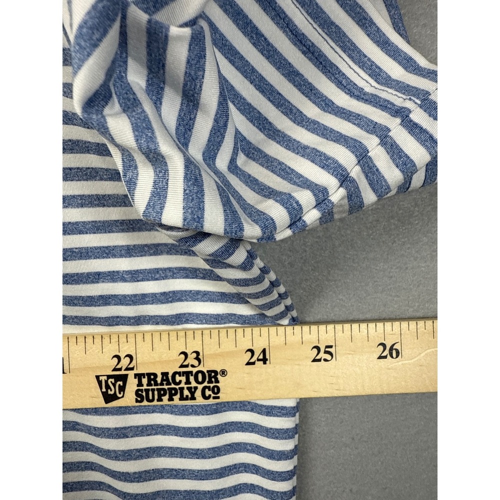 Fennec Golf Polo Shirt Striped Country Club Logo Short Sleeve XL Nautical Sail - Picture 7 of 10